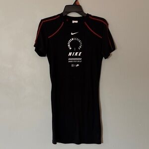 Nike Black and Red Athletic Dress